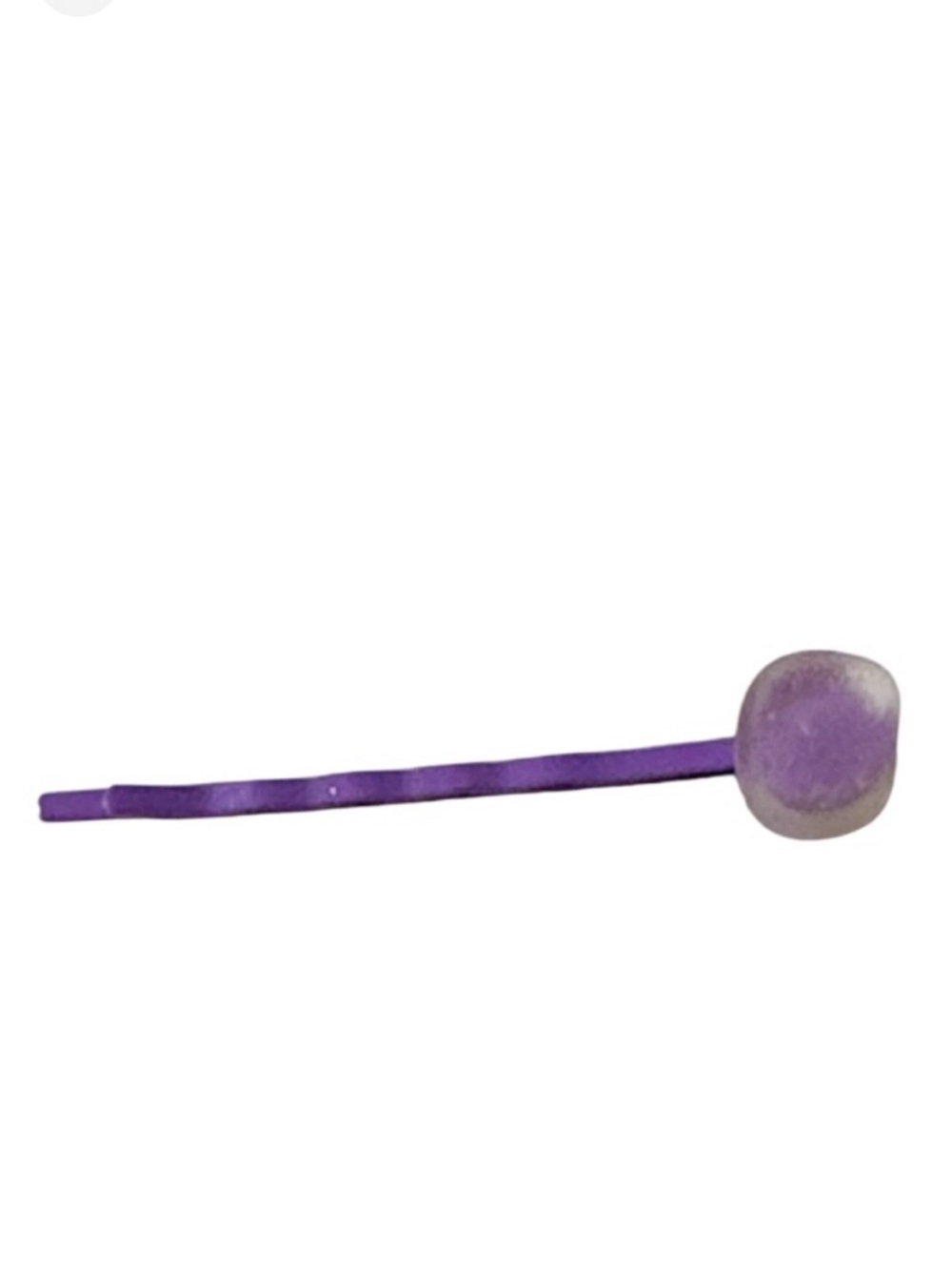 Handmade purple sea glass Bobby pin hair barrette